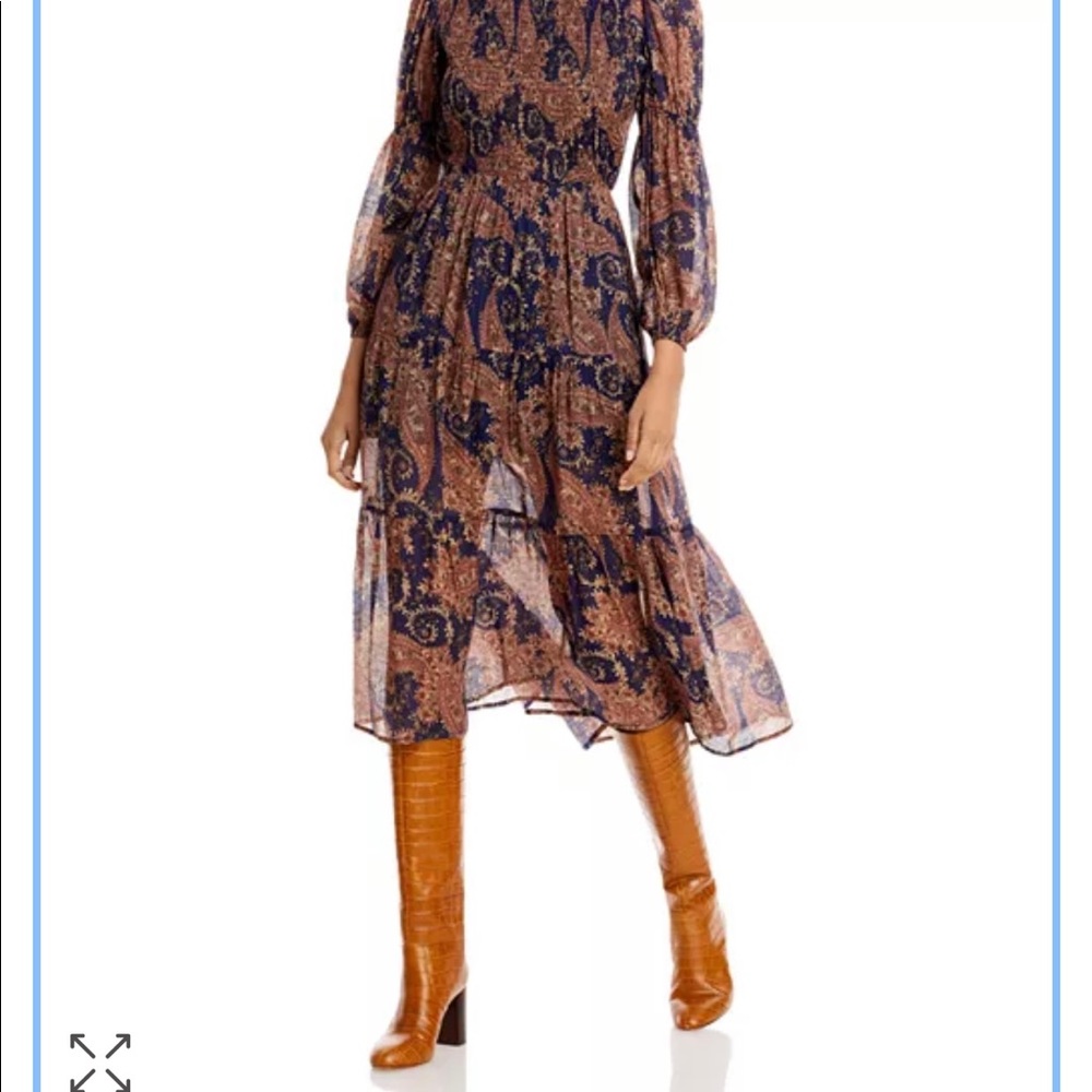 NWT Aqua/Bloomindales Boho Maxi Dress